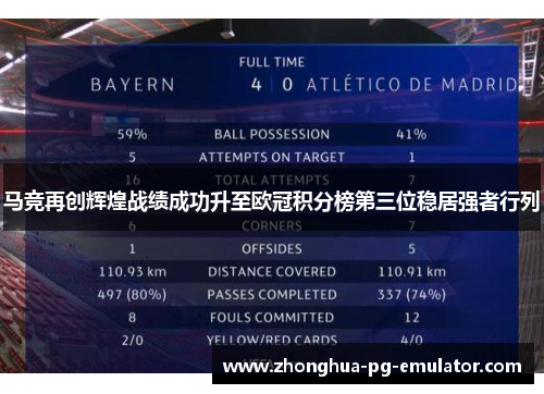 马竞再创辉煌战绩成功升至欧冠积分榜第三位稳居强者行列